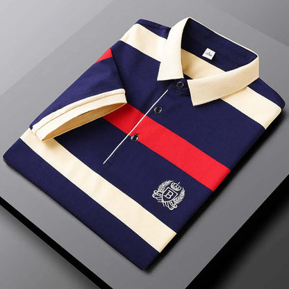 Men's Striped Polo Shirt