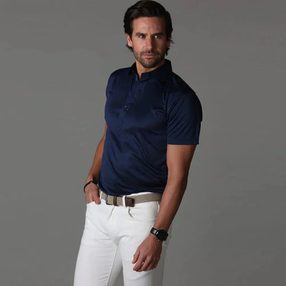 Men's Short-Sleeved Elegant Polo Shirt