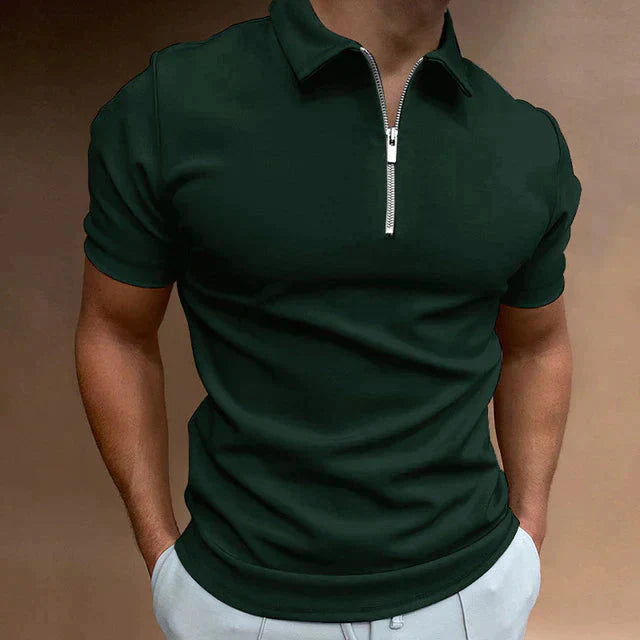 Men's Short-Sleeved Sporty Polo Shirt