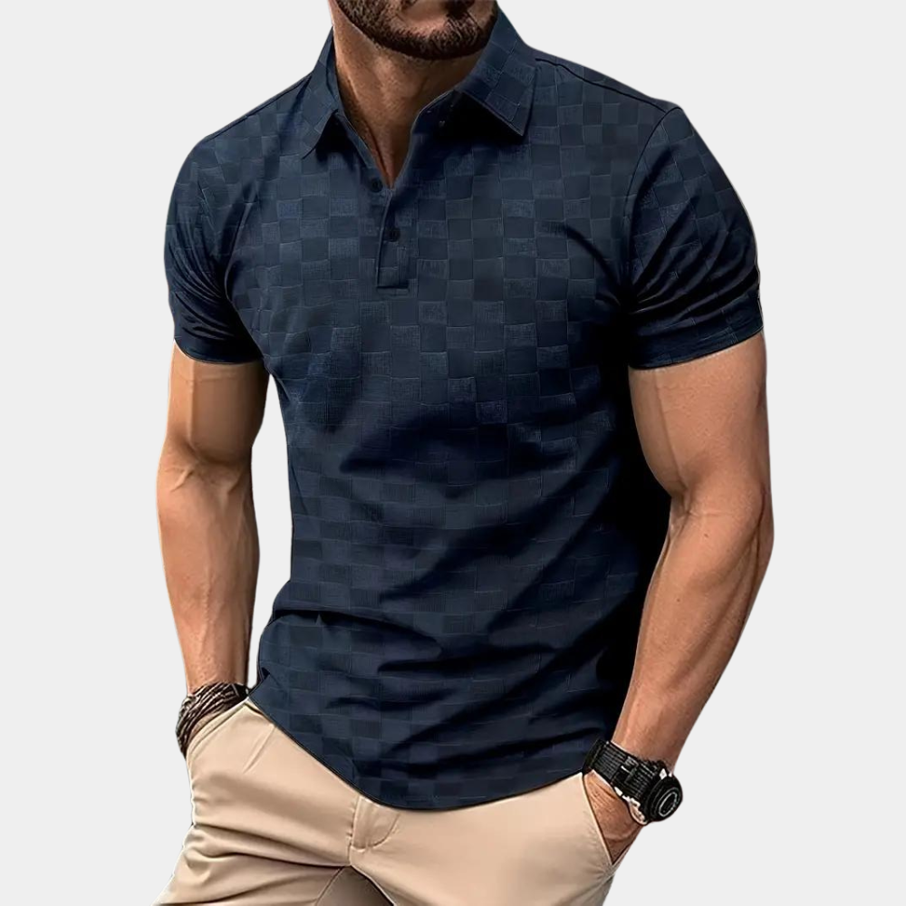 Men's Short Sleeve Polo Shirt Classic Collar
