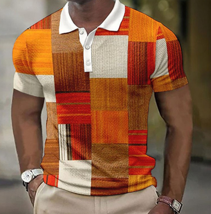 Men's Modern Style Short Sleeve Polo Shirt