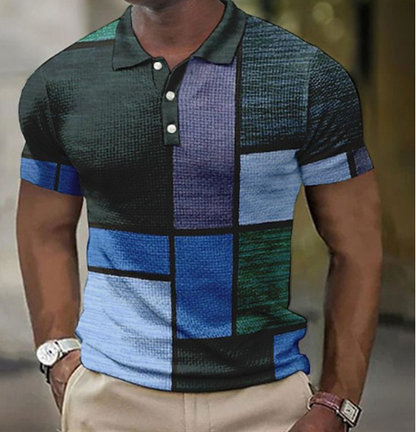 Men's Modern Style Short Sleeve Polo Shirt