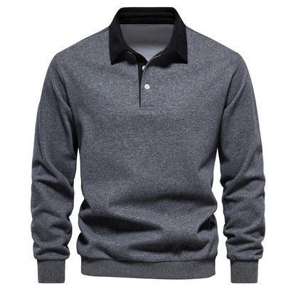 Men's Long-Sleeved Polo Shirt