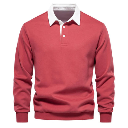 Men's Long-Sleeved Polo Shirt