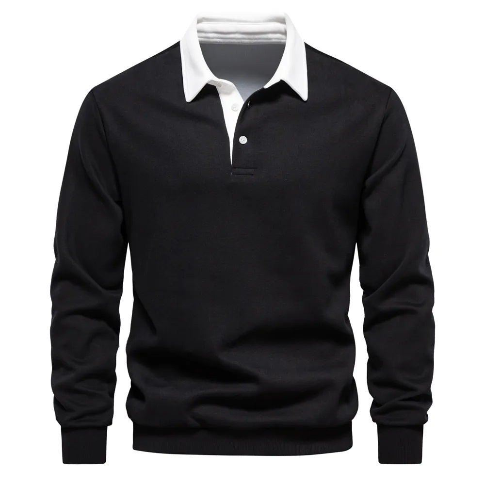 Men's Long-Sleeved Polo Shirt