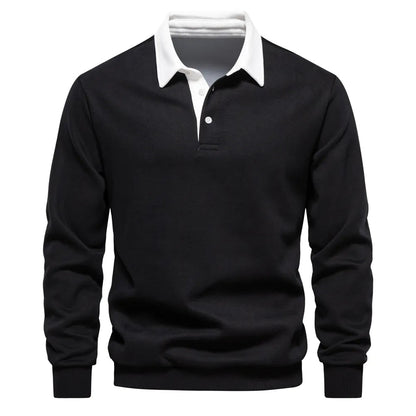 Men's Long-Sleeved Polo Shirt