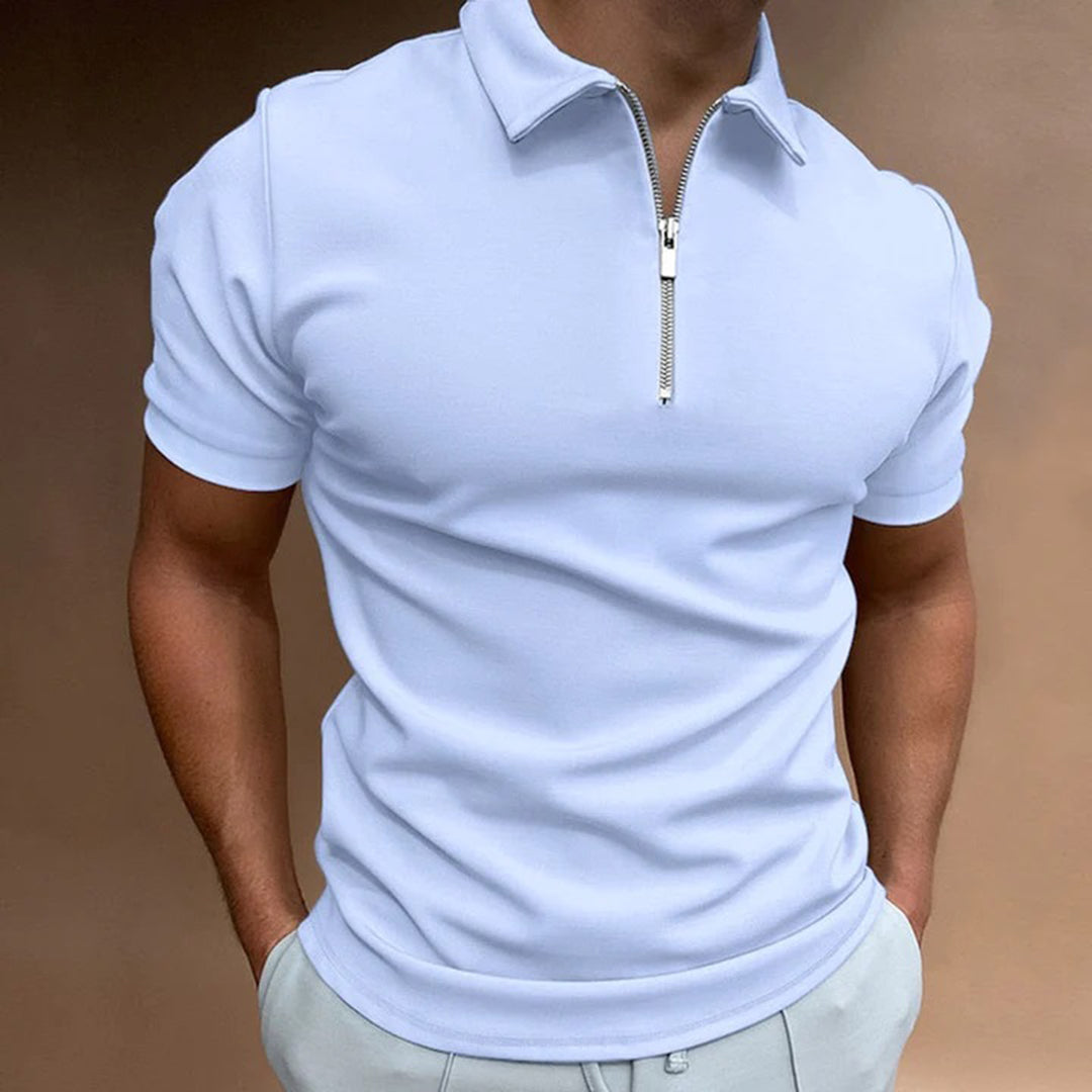 Men's Quarter-Zip Polo Shirt