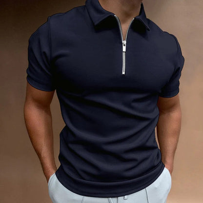 Men's Quarter-Zip Polo Shirt