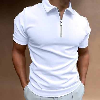 Men's Quarter-Zip Polo Shirt