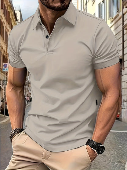Fashionable Men's Short-Sleeved Polo Shirt