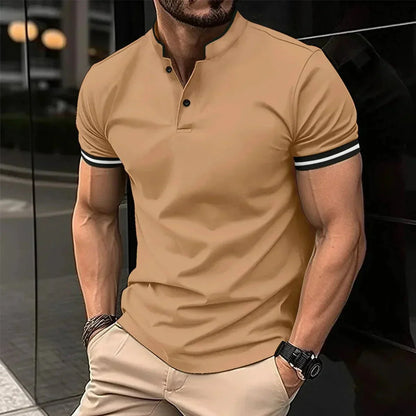 Men's Breathable Short-Sleeve Polo Shirt