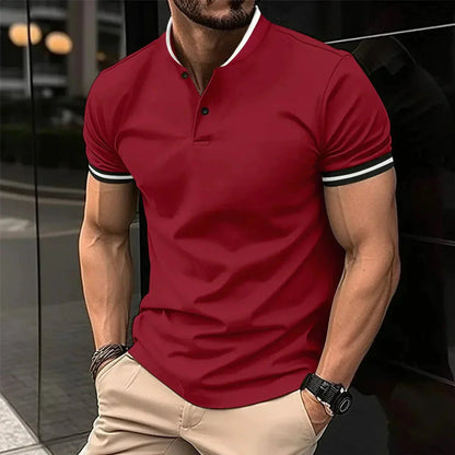 Men's Breathable Short-Sleeve Polo Shirt