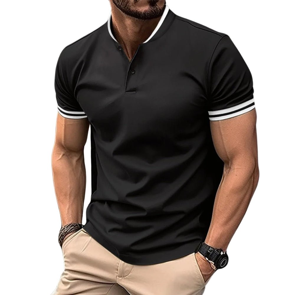 Men's Breathable Short-Sleeve Polo Shirt