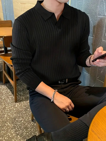 Men's Polo Sweater Elegant Design
