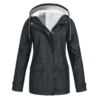 Women's Warm Elegant Black Winter Jacket