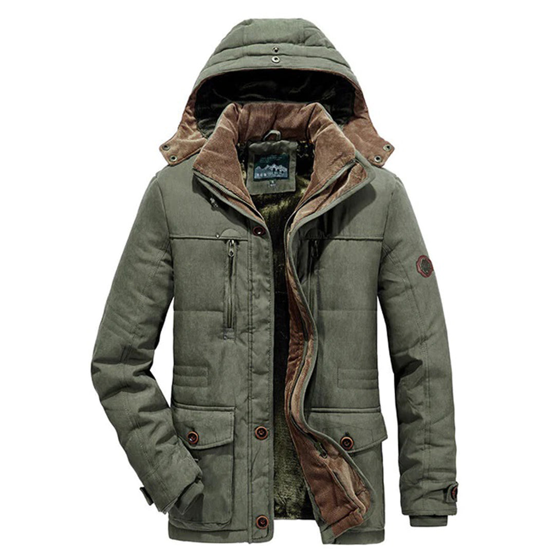 Herren Winterparka Kapuze Warm Isoliert