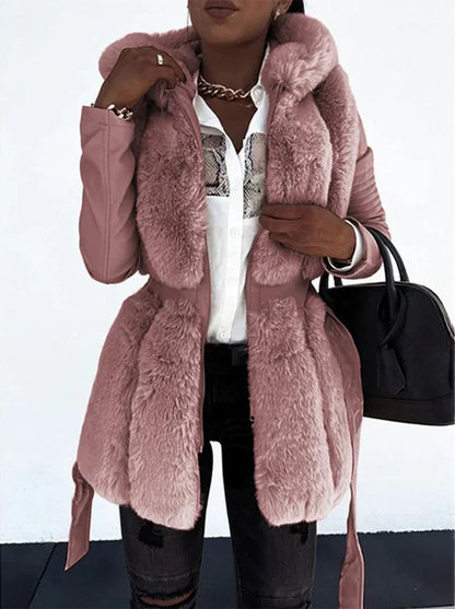 Elegant Women's Mid-Length Winter Coat