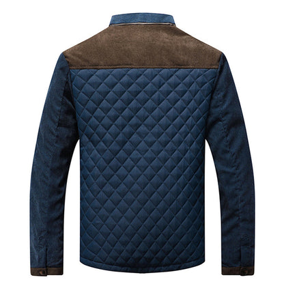 Herren Steppjacke Warm Mit Reißverschluss - IdealeKleiden