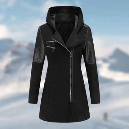 Trendy Hooded Jacket Mid-Length Zipper
