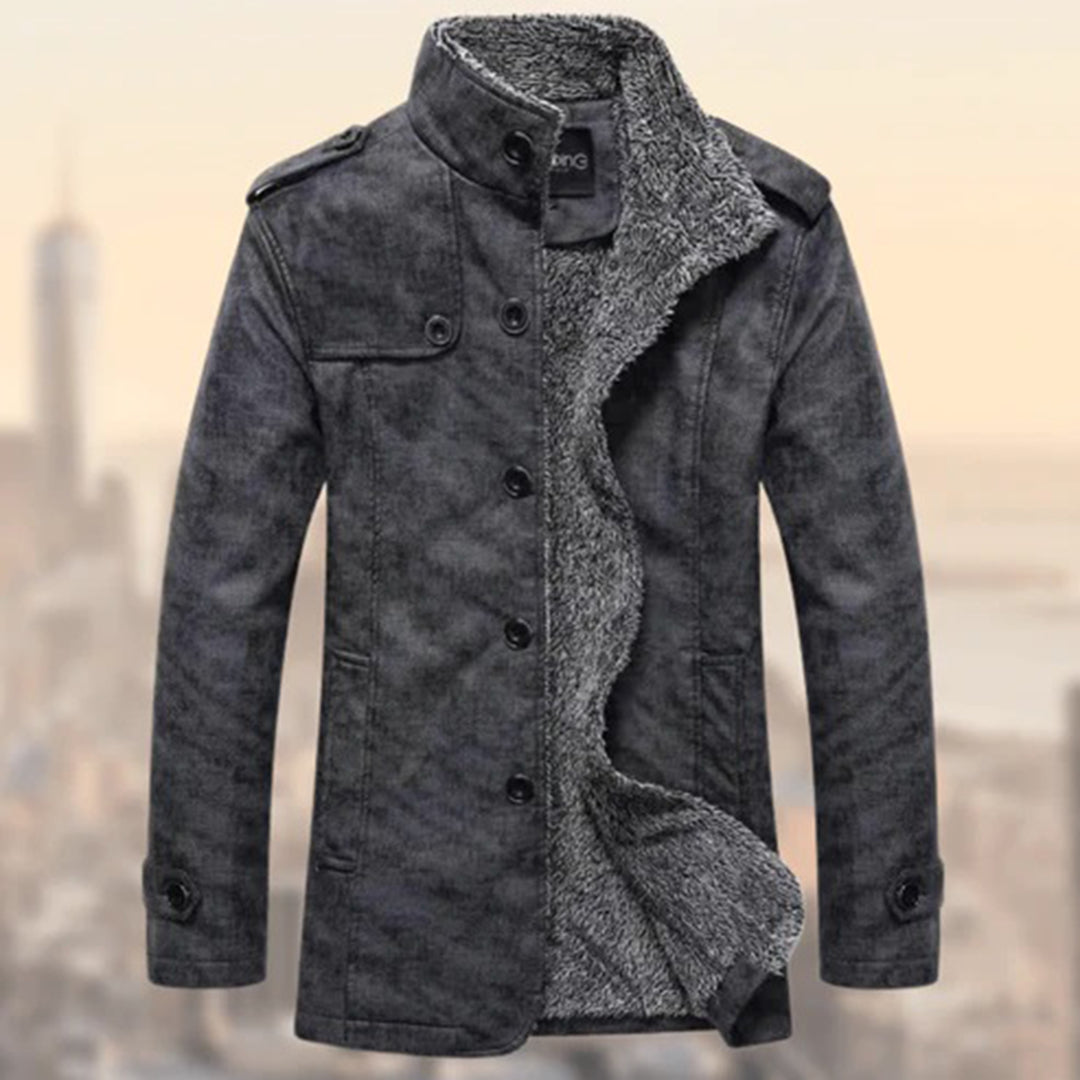 Chic Leather Jacket Slim Fit Sheepskin Lining