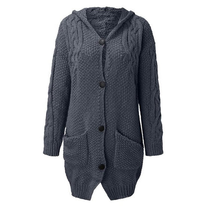 Kapuzenmantel Winter Warm Moderner Style - IdealeKleiden