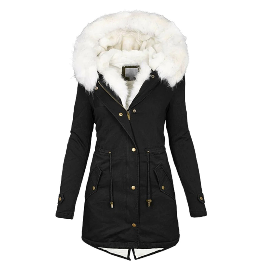 Elegant Women's Winter Coat Luxury Lining