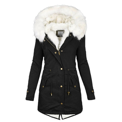 Elegant Women's Winter Coat Luxury Lining