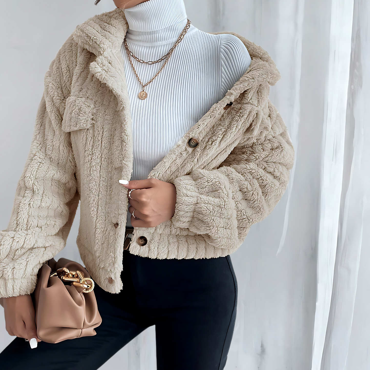Soft Teddy Jacket Winter Warm and Cozy