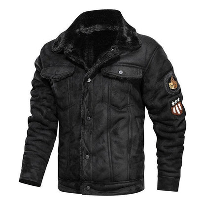 Men's Military-Style Bomber Jacket