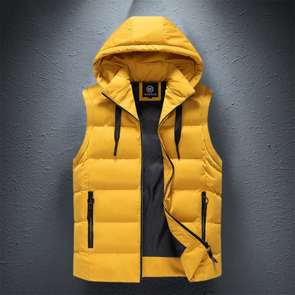 Men's Winter Vest Warm Hooded