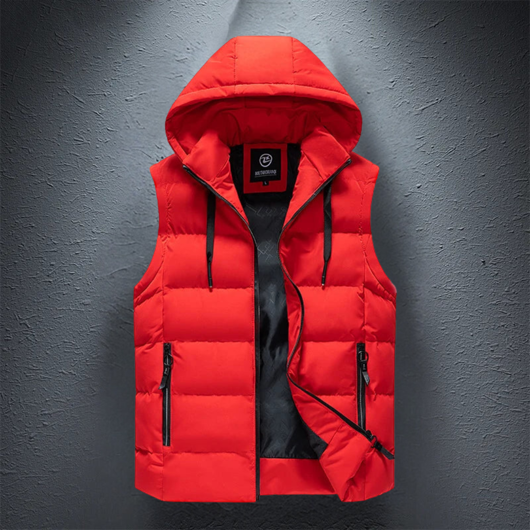 Men's Winter Vest Warm Hooded