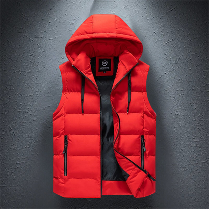 Men's Winter Vest Warm Hooded