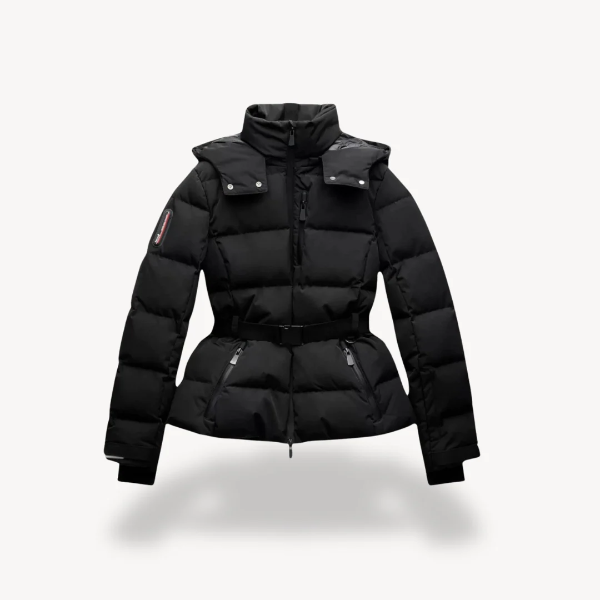 Wasserabweisende Steppjacke mit Schmalen Gürtel