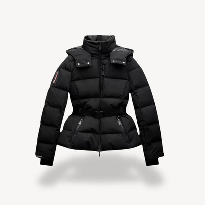 Wasserabweisende Steppjacke mit Schmalen Gürtel