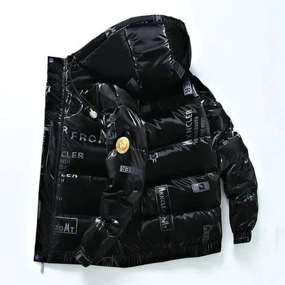 Men's Down Jacket Warm Hooded Winter Jacket