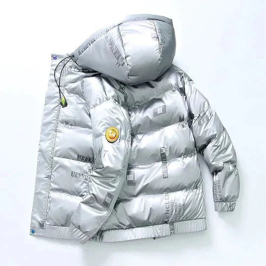 Men's Down Jacket Warm Hooded Winter Jacket