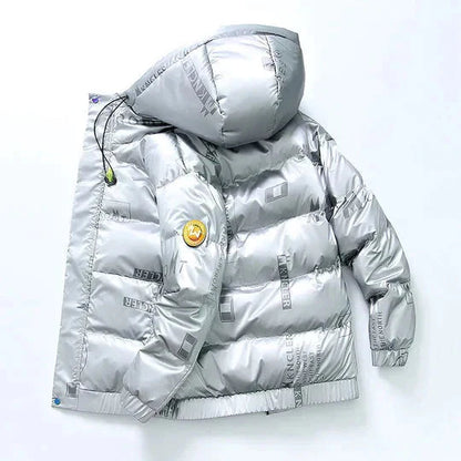 Men's Down Jacket Warm Hooded Winter Jacket
