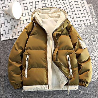 Men's Winter Jacket Warm Down Hooded