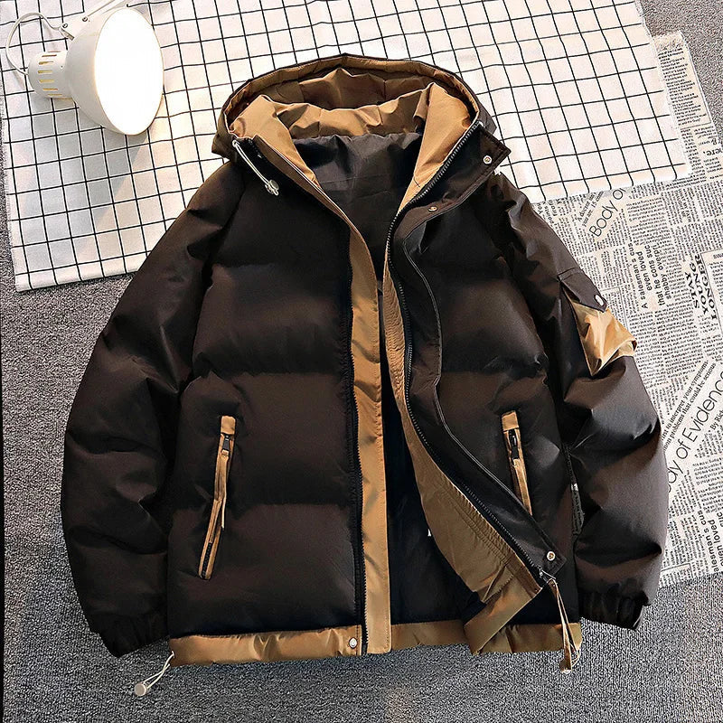 Men's Winter Jacket Warm Down Hooded
