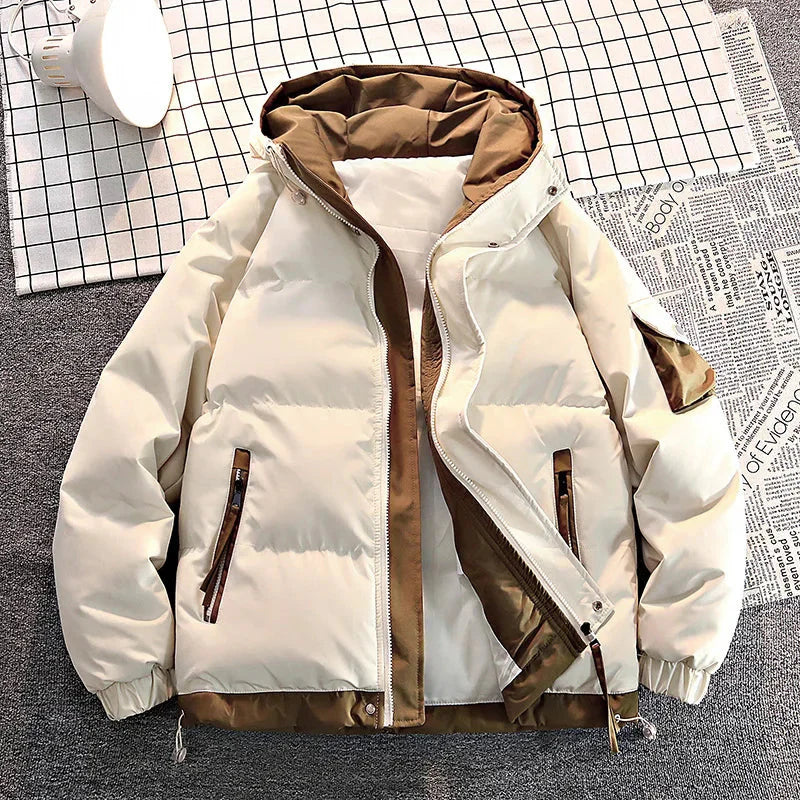 Men's Winter Jacket Warm Down Hooded
