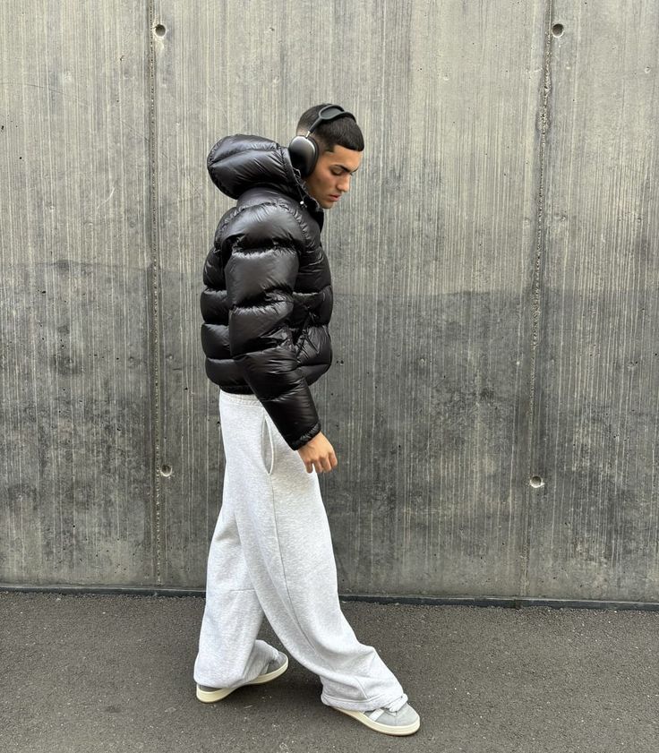 Men's Short Winter Jacket Hooded Warm