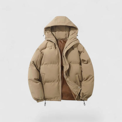 Men's Down Parka Warm Winter Jacket Hooded