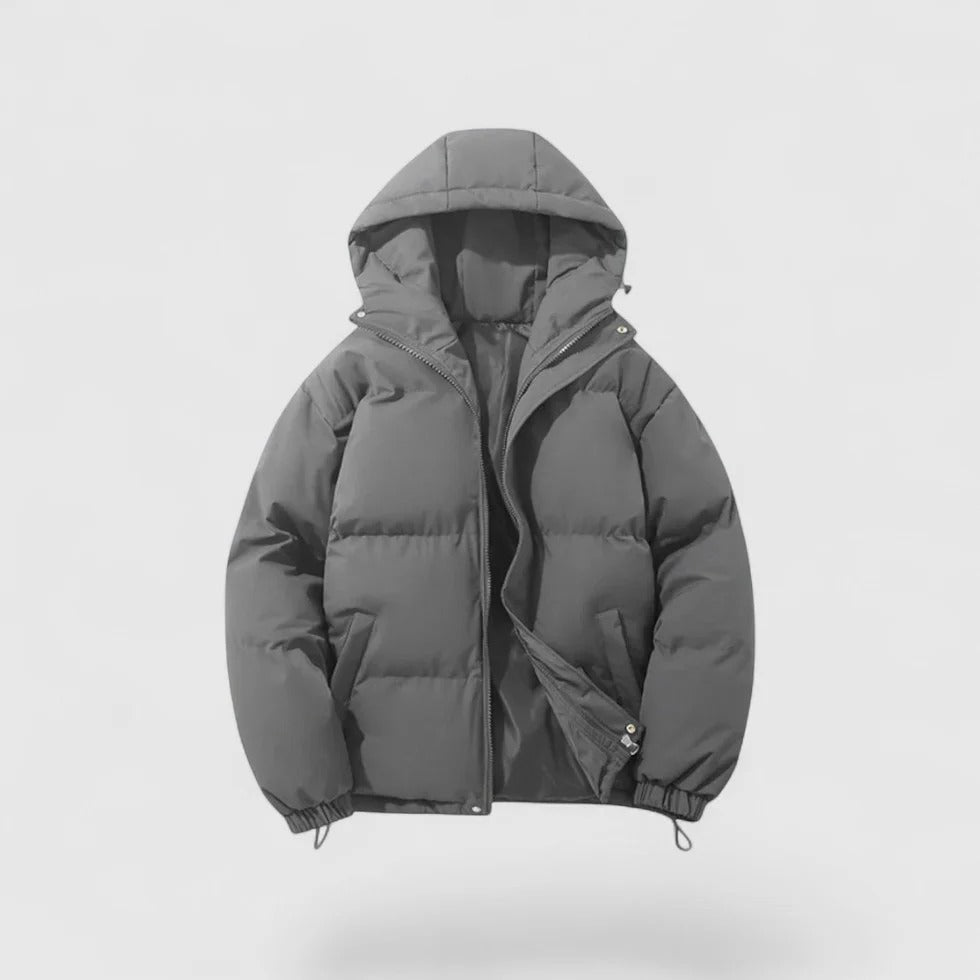 Men's Down Parka Warm Winter Jacket Hooded