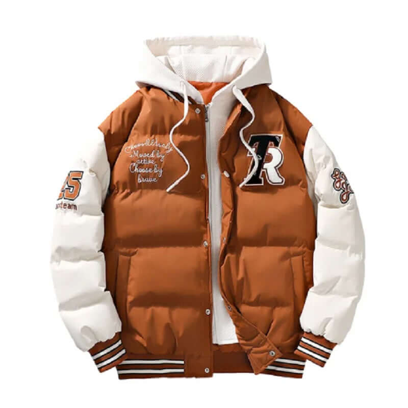 Men's Padded Winter Jacket With Hood