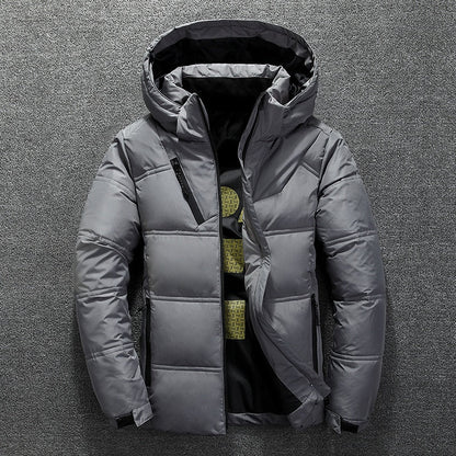 Insulated Jacket Warm Hooded Jacket Men's Winter