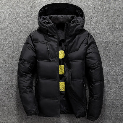 Insulated Jacket Warm Hooded Jacket Men's Winter