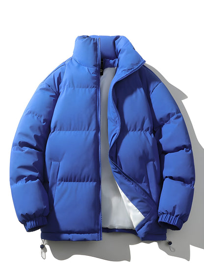 Warm Lined Men's Plus Size Winter Jacket