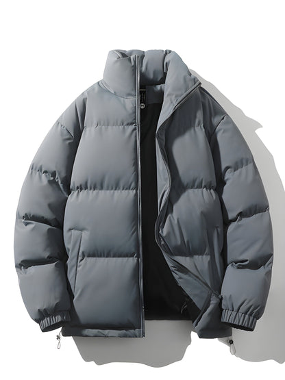 Warm Lined Men's Plus Size Winter Jacket