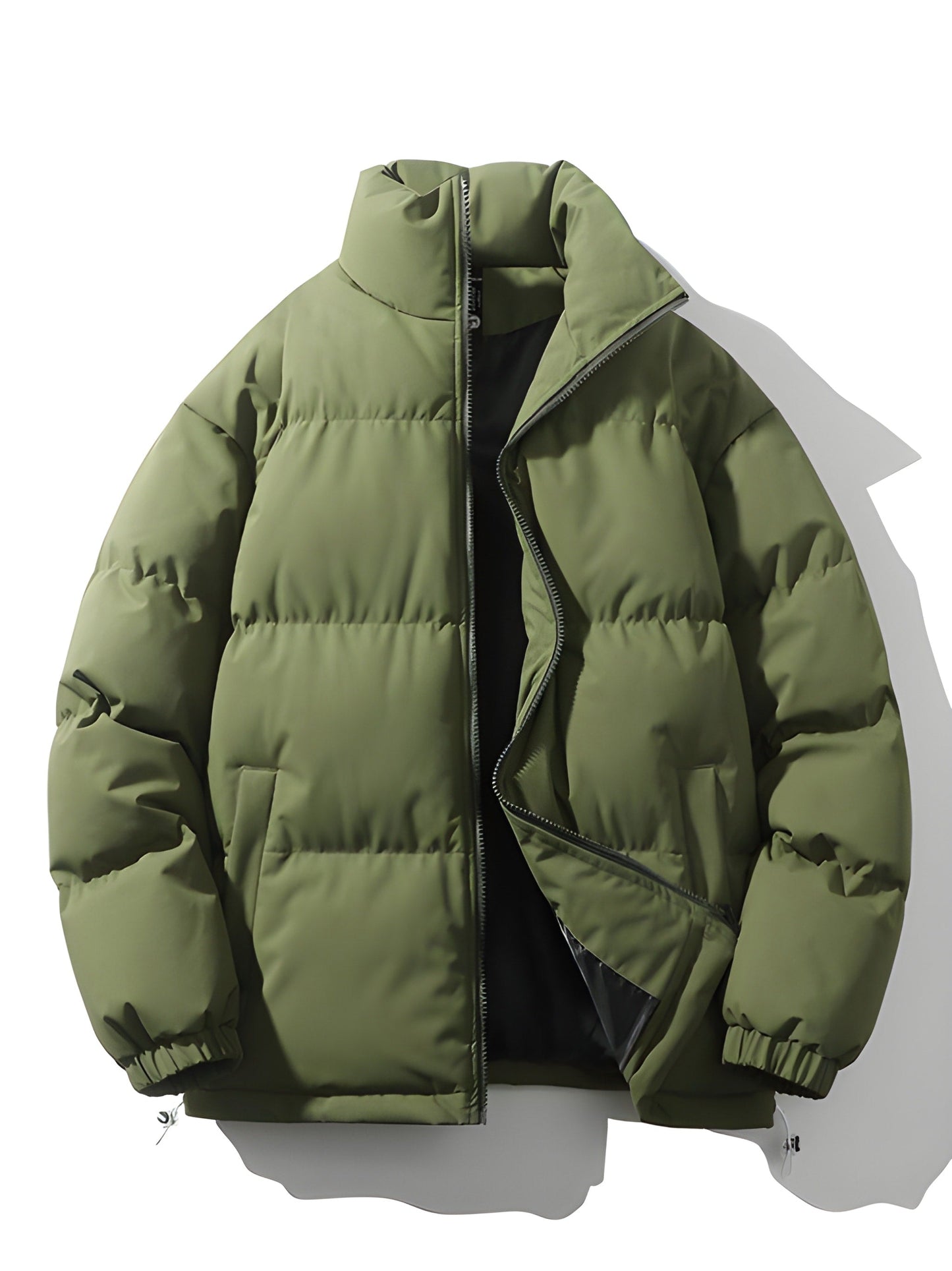 Warm Lined Men's Plus Size Winter Jacket