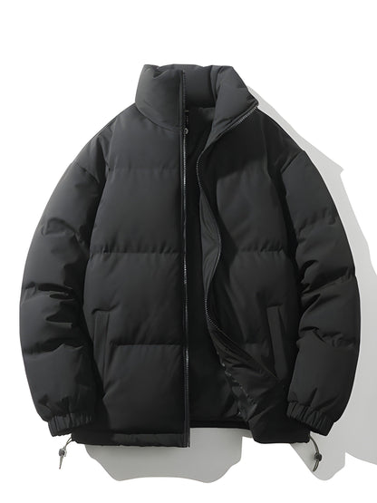 Warm Lined Men's Plus Size Winter Jacket